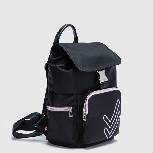 MOCHILA CHARLOTTE DOBLE CHECK BLACK