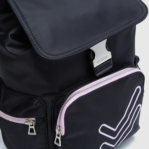 MOCHILA CHARLOTTE DOBLE CHECK BLACK