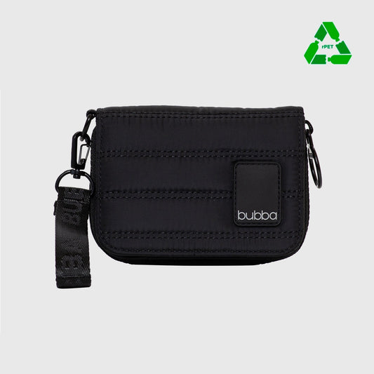 BILLETERA MATTE BLACK VELVET MINI RPET 2.0